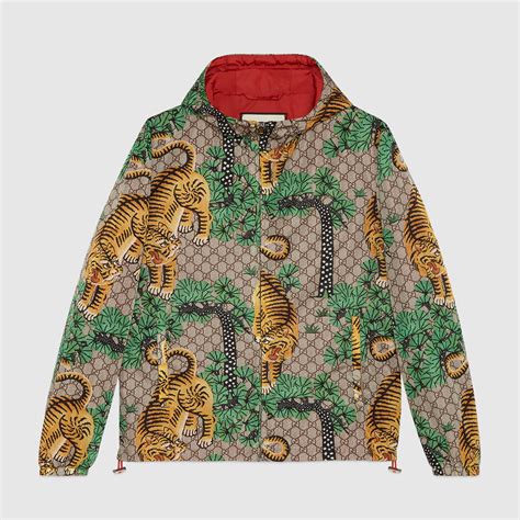 bengal gucci jacket|gucci nylon canvas jacket.